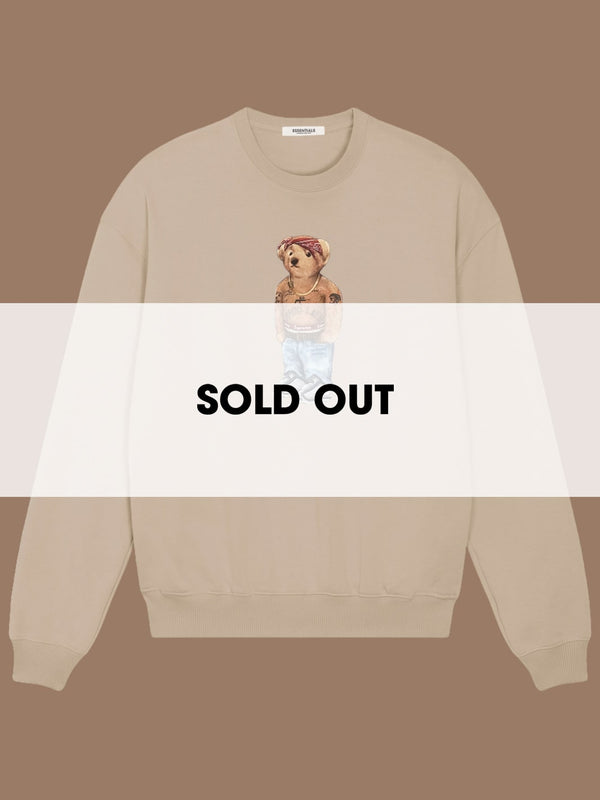 SAND BROWN SWEATER <br>SHAKUR BEAR