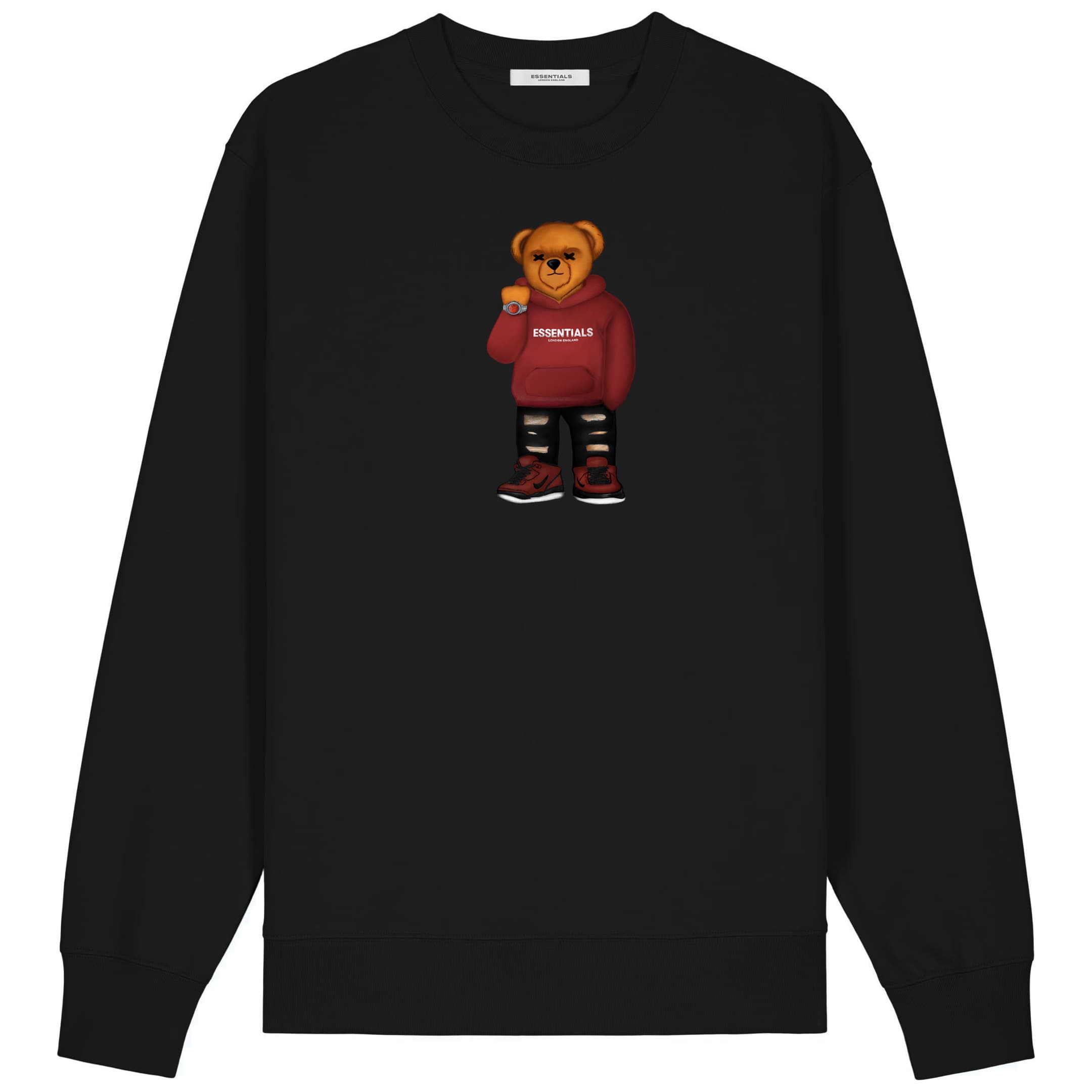 ESSENTIALS SWEATER <br> DESIGNER BEAR (kopie) (kopie)
