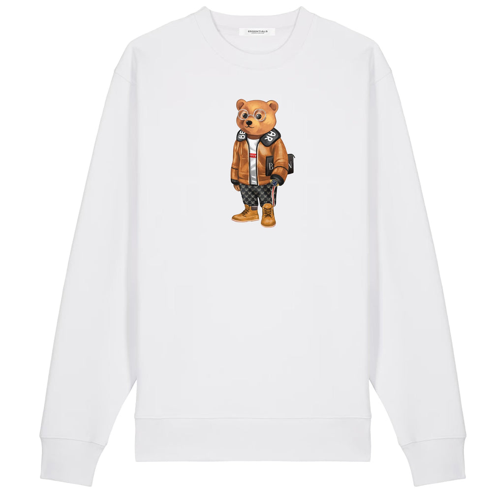 ESSENTIALS SWEATER <br> DESIGNER BEAR