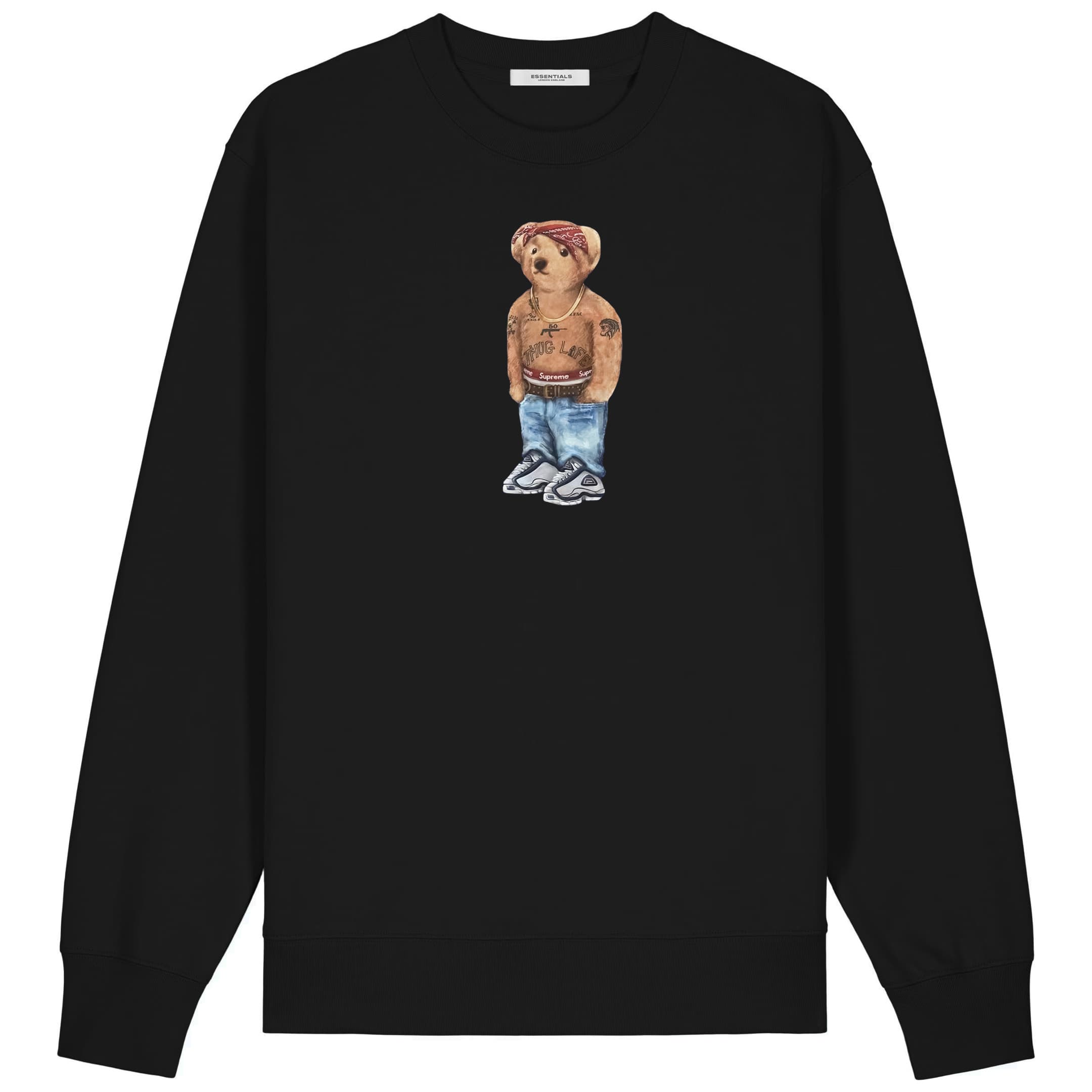 ESSENTIALS SWEATER <br> DESIGNER BEAR