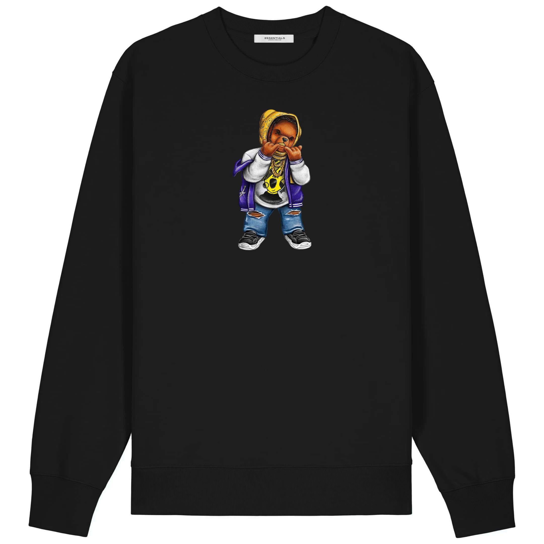ESSENTIALS SWEATER <br> DESIGNER BEAR (kopie) (kopie)