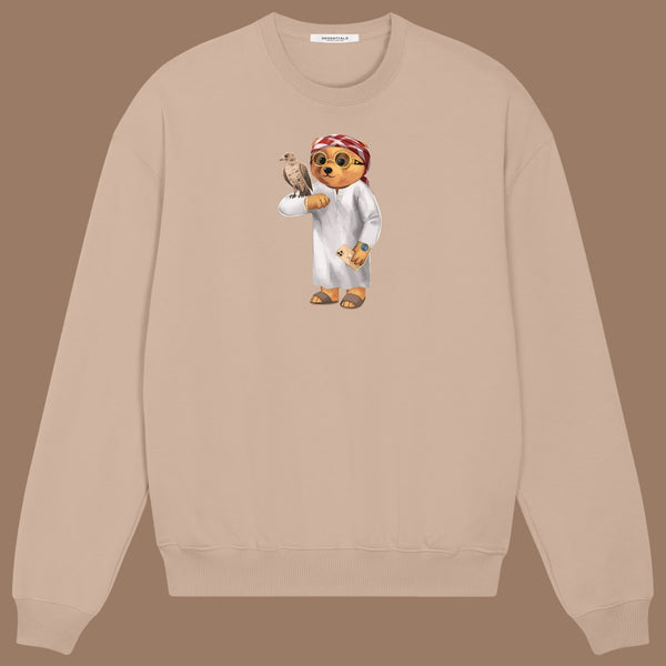 SAND BROWN SWEATER <br>HYPE BEAR X3X
