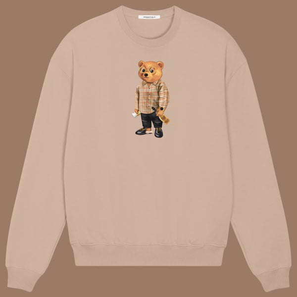 SAND BROWN SWEATER <br>SHAKUR BEAR