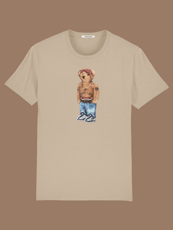 SAND BROWN T-SHIRT<br>SHAKUR BEAR