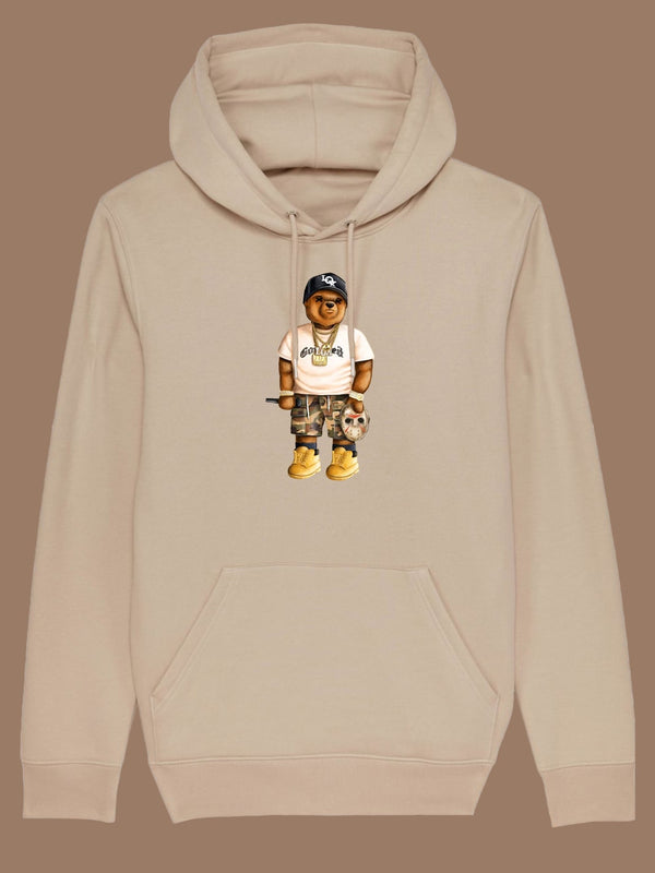 SAND BROWN HOODIE <br>JADA BEAR